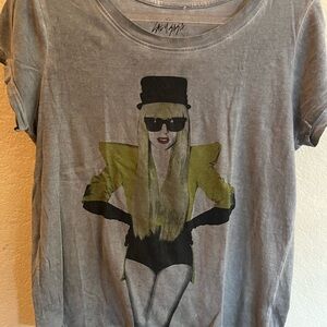 Eleven Paris Lady Gaga Gray Graphic Tee